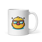 Ducky White glossy mug