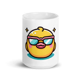 Ducky White glossy mug