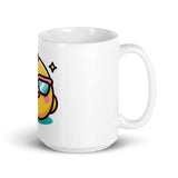 Ducky White glossy mug