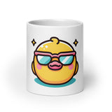 Ducky White glossy mug