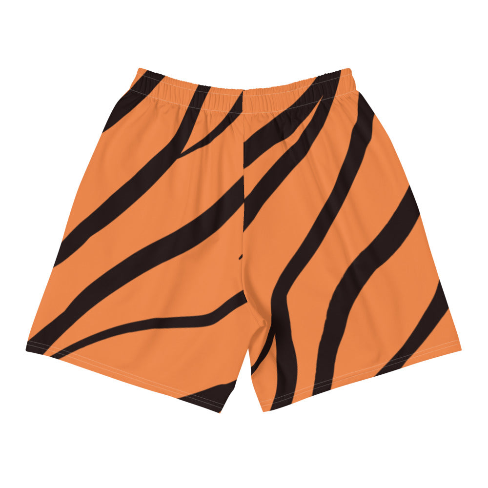 Neat Tiger Stripes Men's Athletic Long Shorts