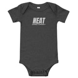 Neat Embroidered Baby Short Sleeve One Piece