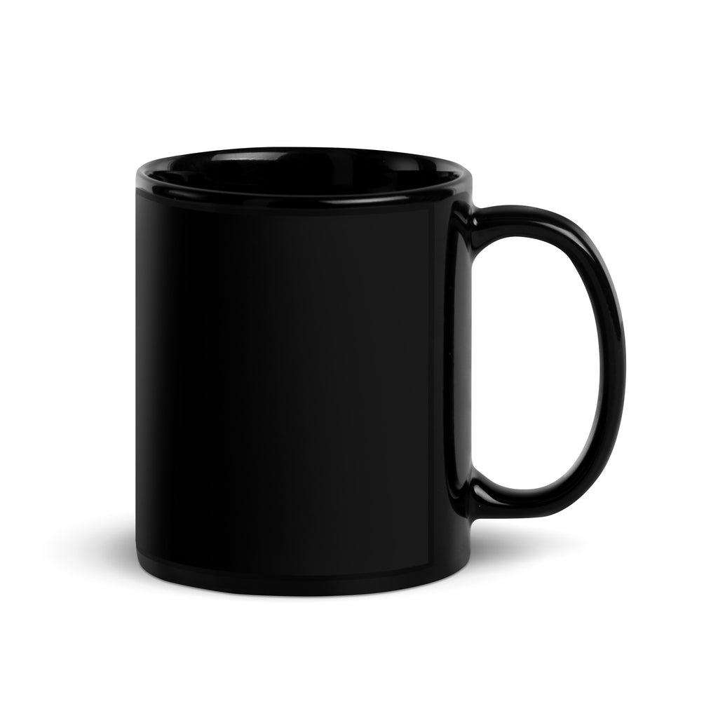 Neat Black Glossy Mug